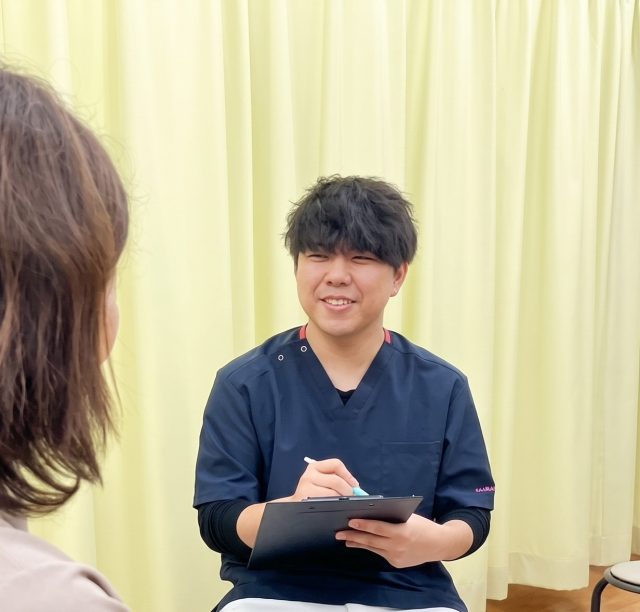 施術中の写真